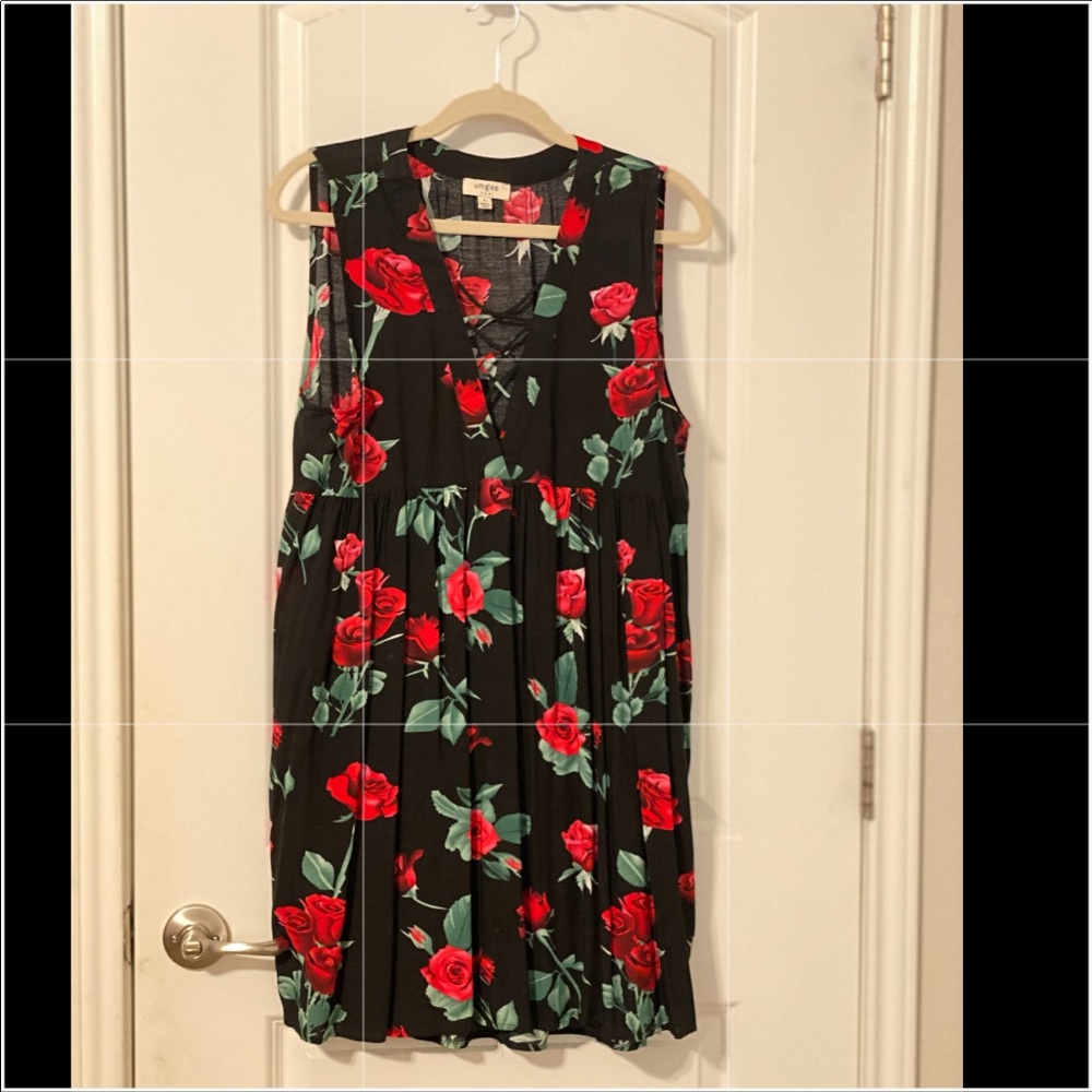 Black & Rose Umgee Dress, Size Large